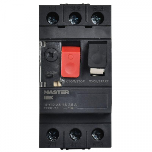 Пускатель ПРК32-2.5 In2.5А Ir1.6-2.5А Ue 660В KARAT IEK DMS11-D25 ТехноИмпульс