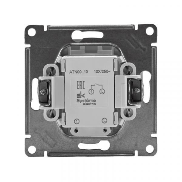 Выключатель 1-кл. СП AtlasDesign 10А IP20 (сх. 1а) 10AX с подсветкой механизм бел. SE ATN000113 ТехноИмпульс