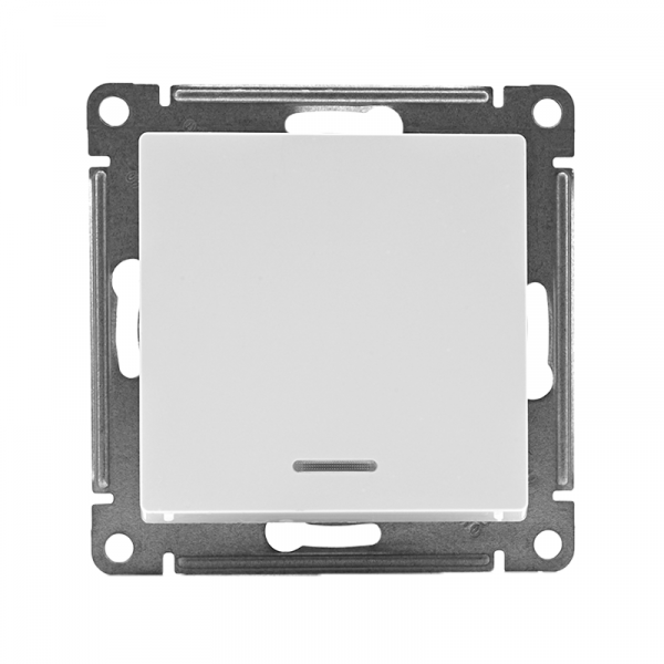 Выключатель 1-кл. СП AtlasDesign 10А IP20 (сх. 1а) 10AX с подсветкой механизм бел. SE ATN000113 ТехноИмпульс