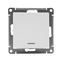 Выключатель 1-кл. СП AtlasDesign 10А IP20 (сх. 1а) 10AX с подсветкой механизм бел. SE ATN000113 ТехноИмпульс