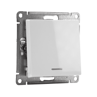 Выключатель 1-кл. СП AtlasDesign 10А IP20 (сх. 1а) 10AX с подсветкой механизм бел. SE ATN000113 ТехноИмпульс