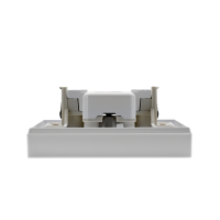 Розетка 2-м СП AtlasDesign 16А IP20 без заземл. в сборе бел. SE ATN000120 ТехноИмпульс