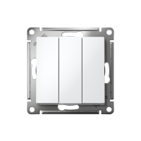 Выключатель 3-кл. СП AtlasDesign 10А IP20 (сх. 1+1+1) 10AX механизм бел. SE ATN000131 ТехноИмпульс