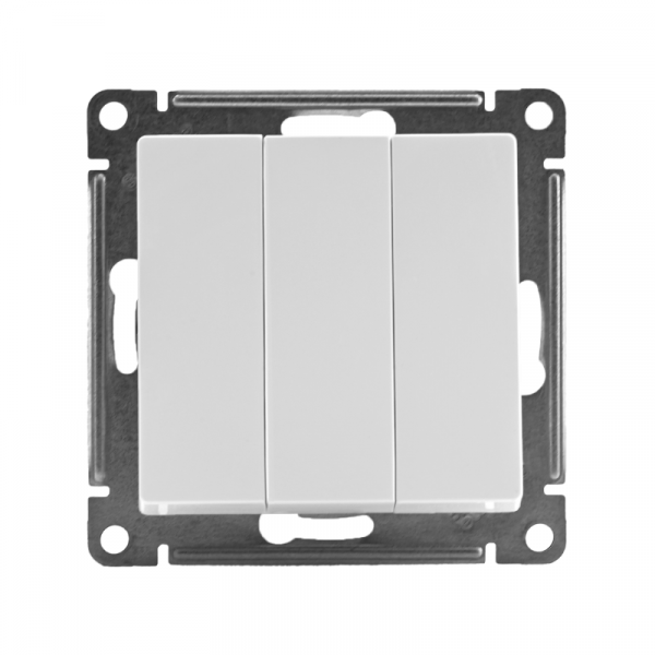 Выключатель 3-кл. СП AtlasDesign 10А IP20 (сх. 1+1+1) 10AX механизм бел. SE ATN000131 ТехноИмпульс