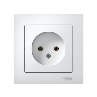 Розетка 1-м СП AtlasDesign 16А IP20 без заземл. в сборе бел. SE ATN000140 ТехноИмпульс