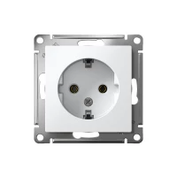Розетка 1-м СП AtlasDesign 16А IP20 с заземл. механизм бел. SE ATN000143 ТехноИмпульс