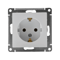 Розетка 1-м СП AtlasDesign 16А IP20 с заземл. механизм бел. SE ATN000143 ТехноИмпульс