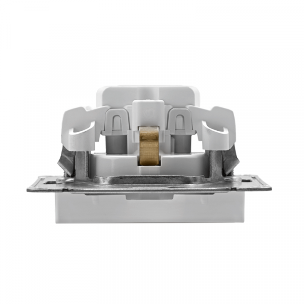 Розетка 1-м СП AtlasDesign 16А IP20 с заземл. механизм бел. SE ATN000143 ТехноИмпульс