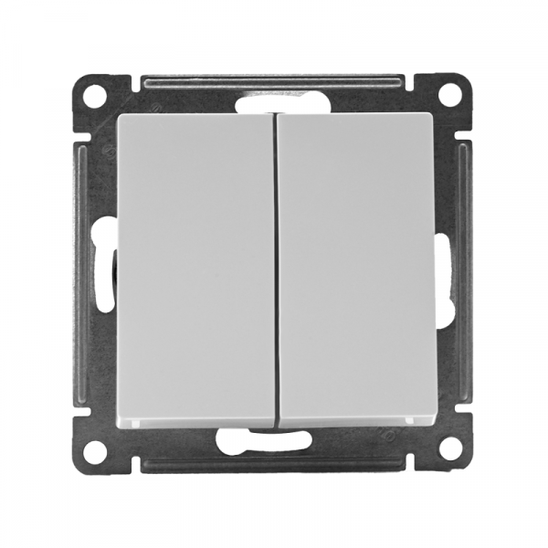 Выключатель 2-кл. СП AtlasDesign 10А IP20 (сх. 5) 10AX механизм бел. SE ATN000151 ТехноИмпульс