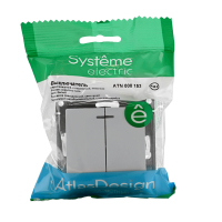 Выключатель 2-кл. СП AtlasDesign 10А IP20 (сх. 5а) 10AX с подсветкой механизм бел. SE ATN000153 ТехноИмпульс