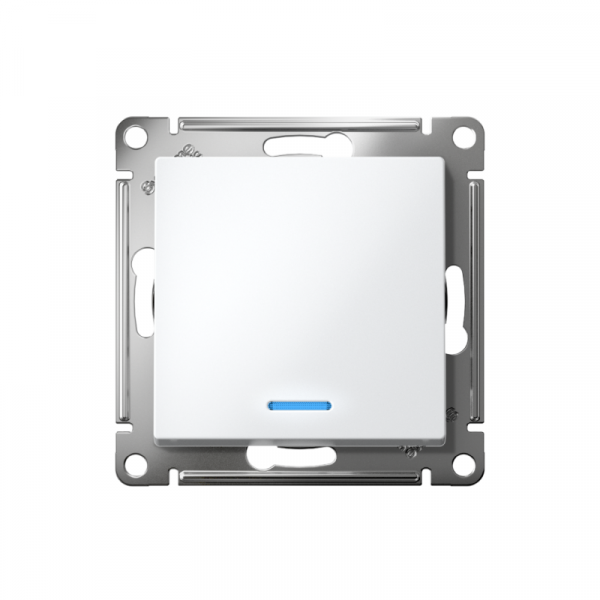 Переключатель проходной 1-кл. СП AtlasDesign 10А IP20 (сх. 6а) 10AX с подсветкой механизм бел. SE ATN000163 ТехноИмпульс