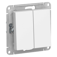 Переключатель проходной 2-кл. СП AtlasDesign 10А IP20 (сх. 6/2) 10AX механизм бел. SE ATN000165 ТехноИмпульс