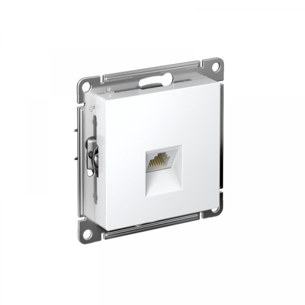 Розетка компьютерная 1-м AtlasDesign RJ45 кат.5E механизм бел. SE ATN000183 ТехноИмпульс