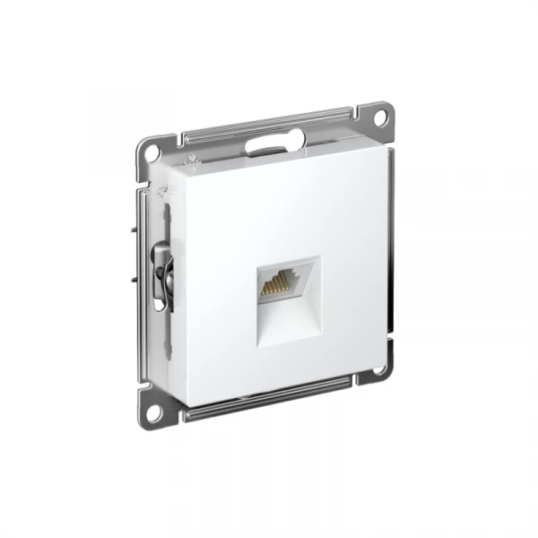 Розетка компьютерная 1-м AtlasDesign RJ45 кат.5E механизм бел. SE ATN000183 ТехноИмпульс