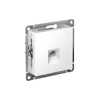 Розетка компьютерная 1-м AtlasDesign RJ45 кат.5E механизм бел. SE ATN000183 ТехноИмпульс