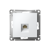 Розетка компьютерная 1-м AtlasDesign RJ45 кат.5E механизм бел. SE ATN000183 ТехноИмпульс