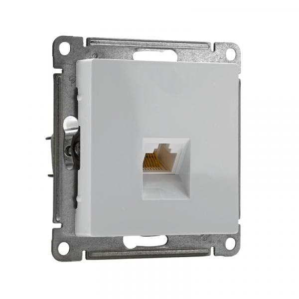 Розетка компьютерная 1-м AtlasDesign RJ45 кат.5E механизм бел. SE ATN000183 ТехноИмпульс