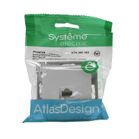 Розетка компьютерная 1-м AtlasDesign RJ45 кат.5E механизм бел. SE ATN000183 ТехноИмпульс