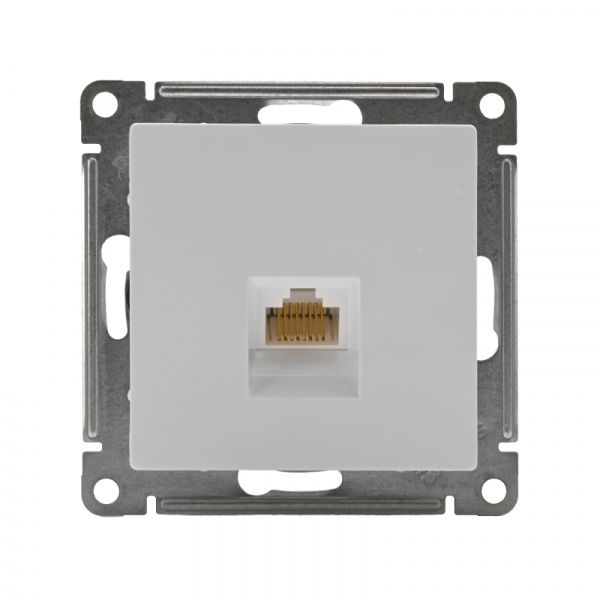 Розетка компьютерная 1-м AtlasDesign RJ45 кат.5E механизм бел. SE ATN000183 ТехноИмпульс