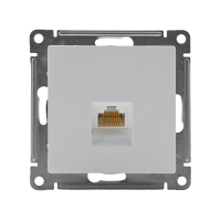 Розетка компьютерная 1-м AtlasDesign RJ45 кат.5E механизм бел. SE ATN000183 ТехноИмпульс