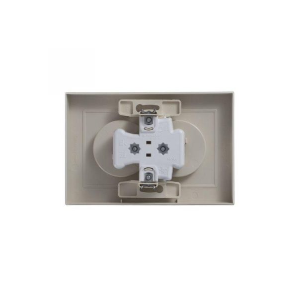 Розетка 2-м СП AtlasDesign 16А IP20 без заземл. в сборе беж. SE ATN000220 ТехноИмпульс