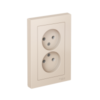 Розетка 2-м СП AtlasDesign 16А IP20 без заземл. в сборе беж. SE ATN000220 ТехноИмпульс