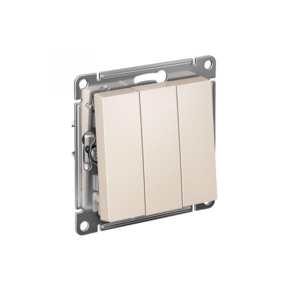 Выключатель 3-кл. СП AtlasDesign 10А IP20 (сх. 1+1+1) 10AX механизм беж. SE ATN000231 ТехноИмпульс