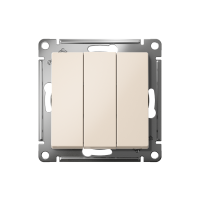 Выключатель 3-кл. СП AtlasDesign 10А IP20 (сх. 1+1+1) 10AX механизм беж. SE ATN000231 ТехноИмпульс