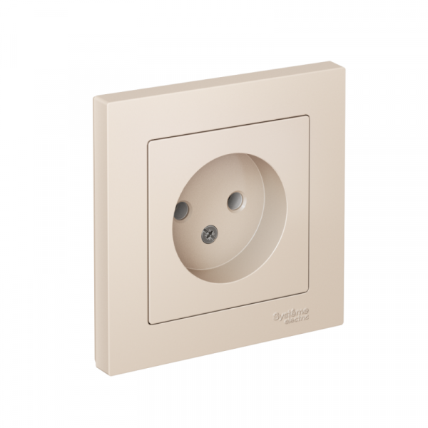 Розетка 1-м СП AtlasDesign 16А IP20 без заземл. в сборе беж. SE ATN000240 ТехноИмпульс