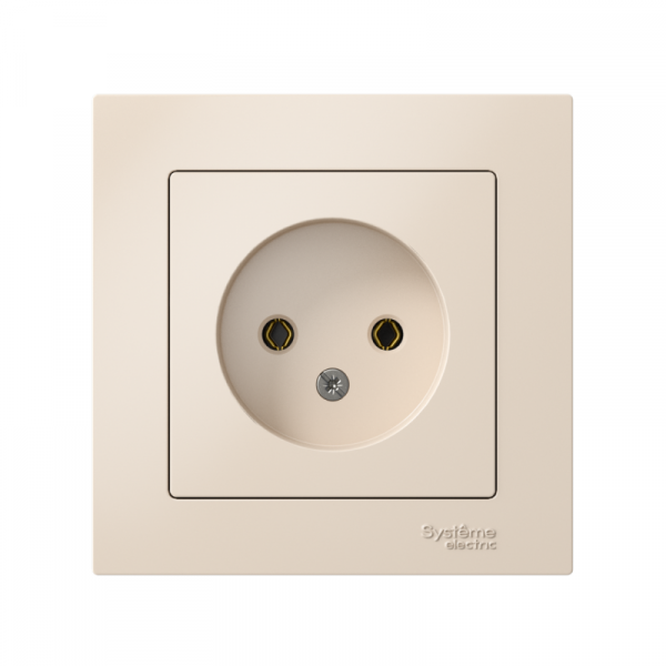 Розетка 1-м СП AtlasDesign 16А IP20 без заземл. в сборе беж. SE ATN000240 ТехноИмпульс