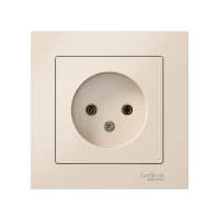 Розетка 1-м СП AtlasDesign 16А IP20 без заземл. в сборе беж. SE ATN000240 ТехноИмпульс