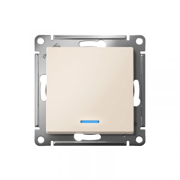 Переключатель проходной 1-кл. СП AtlasDesign 10А IP20 (сх. 6а) 10AX с подсветкой механизм беж. SE ATN000263 ТехноИмпульс