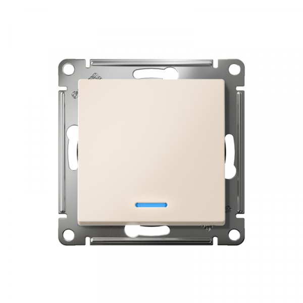 Переключатель проходной 1-кл. СП AtlasDesign 10А IP20 (сх. 6а) 10AX с подсветкой механизм беж. SE ATN000263 ТехноИмпульс