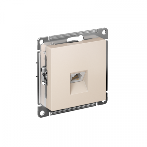 Розетка компьютерная 1-м AtlasDesign RJ45 кат.5E механизм беж. SE ATN000283 ТехноИмпульс