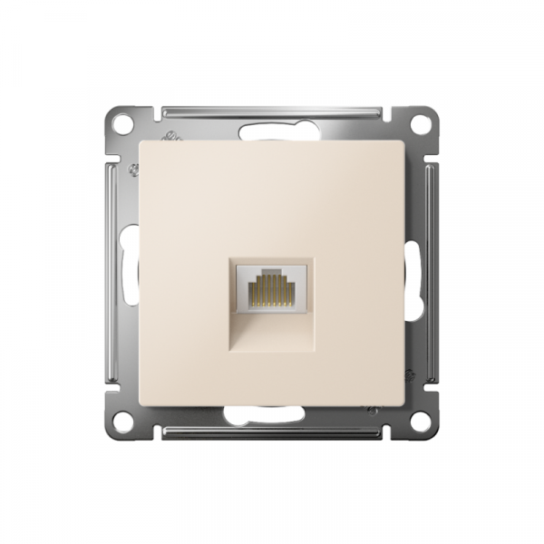 Розетка компьютерная 1-м AtlasDesign RJ45 кат.5E механизм беж. SE ATN000283 ТехноИмпульс