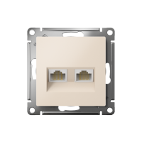 Розетка компьютерная 2-м AtlasDesign RJ45 кат.5E механизм беж. SE ATN000285 ТехноИмпульс