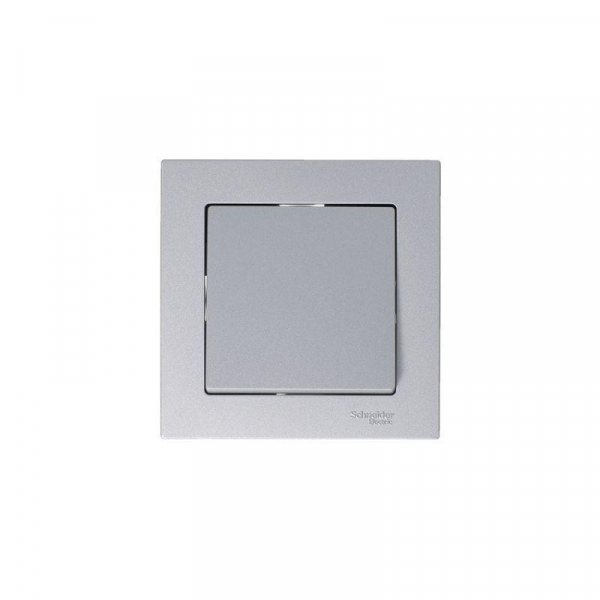 Выключатель 1-кл. СП AtlasDesign 10А IP20 (сх. 1) 10AX механизм алюм. SE ATN000311 ТехноИмпульс