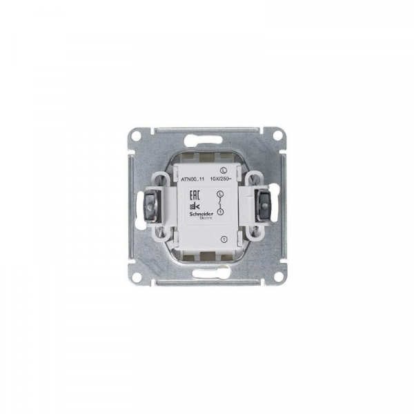 Выключатель 1-кл. СП AtlasDesign 10А IP20 (сх. 1) 10AX механизм алюм. SE ATN000311 ТехноИмпульс