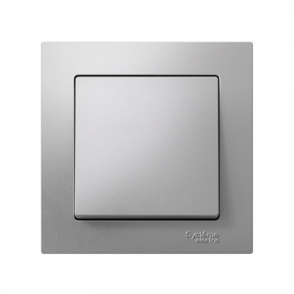 Выключатель 1-кл. СП AtlasDesign 10А IP20 (сх. 1) 10AX в сборе алюм. SE ATN000312 ТехноИмпульс