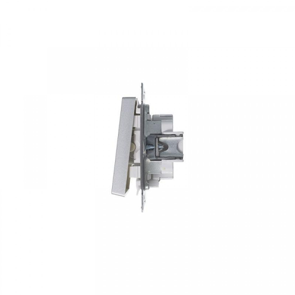 Выключатель 1-кл. СП AtlasDesign 10А IP20 (сх. 1а) 10AX с подсветкой механизм алюм. SE ATN000313 ТехноИмпульс