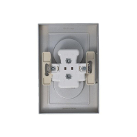 Розетка 2-м СП AtlasDesign 16А IP20 без заземл. в сборе алюм. SE ATN000320 ТехноИмпульс