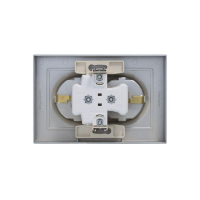 Розетка 2-м СП AtlasDesign 16А IP20 с заземл. в сборе алюм. SE ATN000324 ТехноИмпульс