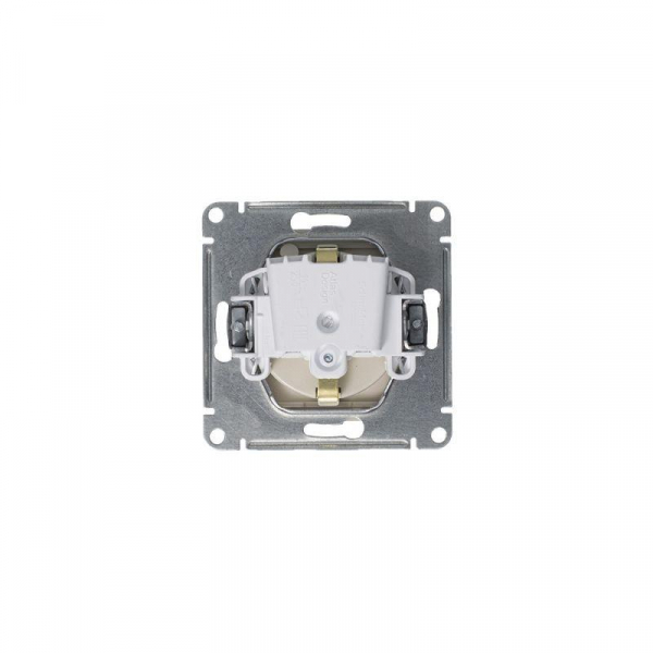 Розетка 1-м СП AtlasDesign 16А IP20 с заземл. защ. шторки с крышкой механизм алюм. SE ATN000346 ТехноИмпульс