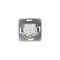 Розетка 1-м СП AtlasDesign 16А IP20 с заземл. защ. шторки с крышкой механизм алюм. SE ATN000346 ТехноИмпульс