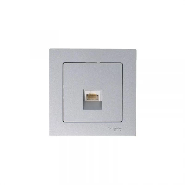 Розетка компьютерная 1-м AtlasDesign RJ45 кат.5E механизм алюм. SE ATN000383 ТехноИмпульс