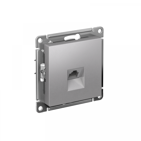 Розетка компьютерная 1-м AtlasDesign RJ45 кат.5E механизм алюм. SE ATN000383 ТехноИмпульс