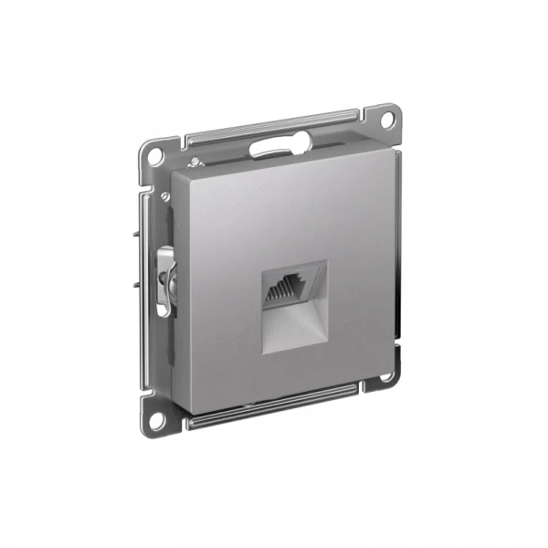 Розетка компьютерная 1-м AtlasDesign RJ45 кат.5E механизм алюм. SE ATN000383 ТехноИмпульс