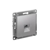 Розетка компьютерная 1-м AtlasDesign RJ45 кат.5E механизм алюм. SE ATN000383 ТехноИмпульс