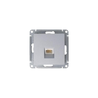 Розетка компьютерная 1-м AtlasDesign RJ45 кат.5E механизм алюм. SE ATN000383 ТехноИмпульс