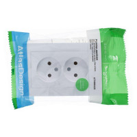 Розетка 2-м СП AtlasDesign 16А IP20 без заземл. в сборе жемчуж. SE ATN000420 ТехноИмпульс